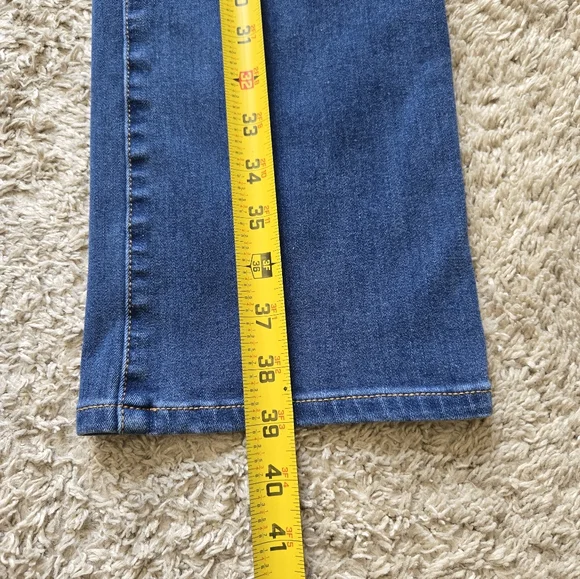 Betabrand Pull On Jeans Womens L Petite Blue Straight - Picture 9 of 11